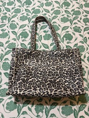 Leopard Print Reversible Tote Bag